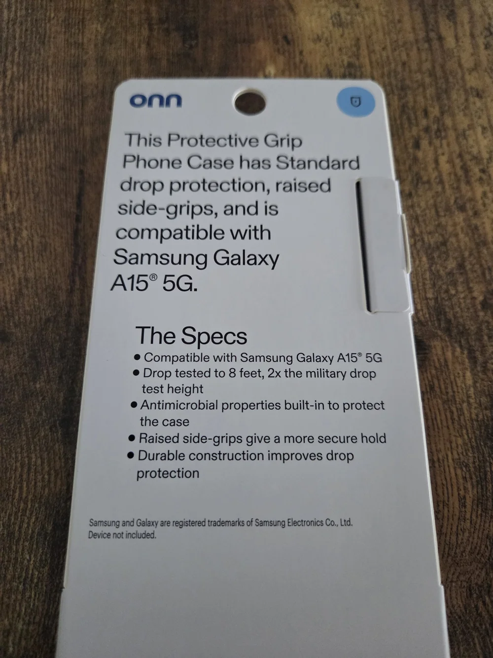Onn Navy Blue Protective Grip Case for Samsung Galaxy A15 5G